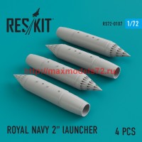 RS72-0107   ROYAL NAVY 2" lAUNCHER  (4 pcs) Phantom, Harrier, Sea Vixen, Buccaneer (thumb44152)