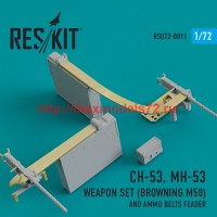 RSU72-0011   CH-53, MH-53 Weapon Set (Browning M50) and Ammo belts feader (thumb43817)