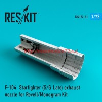 RSU72-0061   F-104 Starfighter (S/G Late) exhaust nozzle for Revell/Monogram Kit (thumb43920)