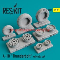 RS32-0002   Fairchild Republic A-10 "Thunderbolt" wheels set (thumb45089)