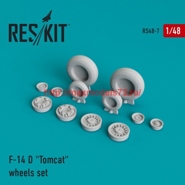 RS48-0007   F-14 D "Tomcat" wheels set (thumb44610)