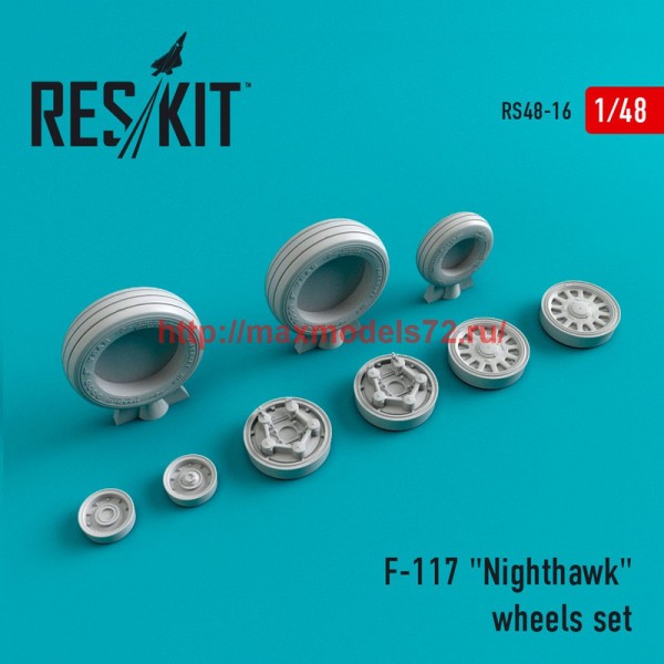 RS48-0016   F-117 "Nighthawk" wheels set (thumb44628)