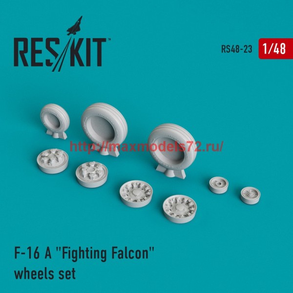 RS48-0023   F-16 A "Fighting Falcon" wheels set (thumb44642)