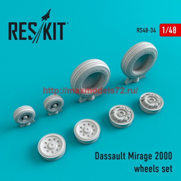 RS48-0034   Dassault Mirage 2000 wheels set (thumb44664)