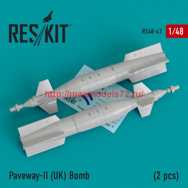 RS48-0047   Paveway-II (UK) Bomb (2 pcs) (Tornado, Eurofighter,Buccaneer, Harrier ) (thumb44688)