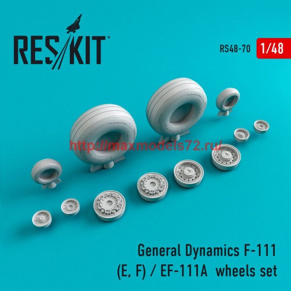 RS48-0070   General Dynamics F-111 (E, F) / EF-111A  wheels set (thumb44734)