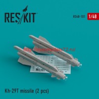 RS48-0101   Kh-29T (AS-14B "Kedge) missile (2 pcs)   Su-17, Su-25,Su-24, Su-34, Su-30, Su-39, Mig-27, Yak-130, Mirage F.1 (thumb44796)