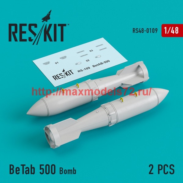 RS48-0109   BeTab 500 Bomb (2 pcs) (Su-17/24/25/34, MiG-27) (thumb44813)