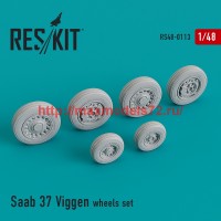 RS48-0113   Saab 37 Viggen wheels set (attach1 44822)