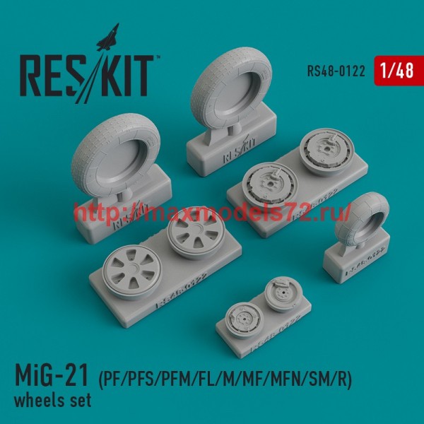 RS48-0122   MiG-21 (PF/PFS/PFM/FL/M/MF/MFN/SM/R) wheels set (thumb44841)