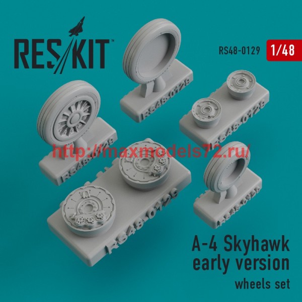 RS48-0129   A-4 Skyhawk early version wheels set (thumb44855)