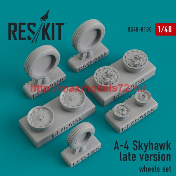 RS48-0130   A-4 Skyhawk late version wheels set (thumb44857)