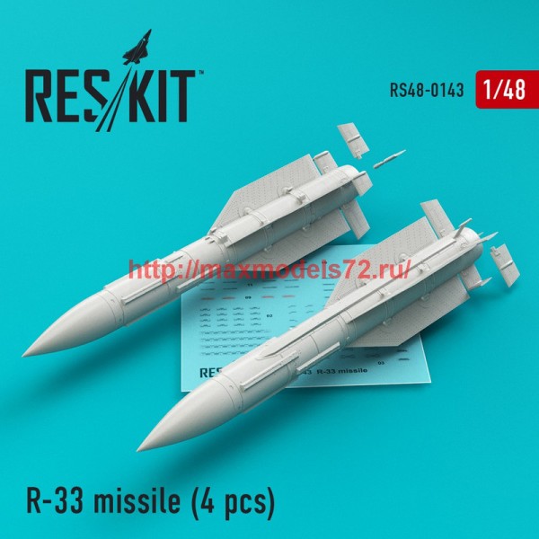 RS48-0143   R-33 missile (4 pcs) (MiG-31) (thumb44881)