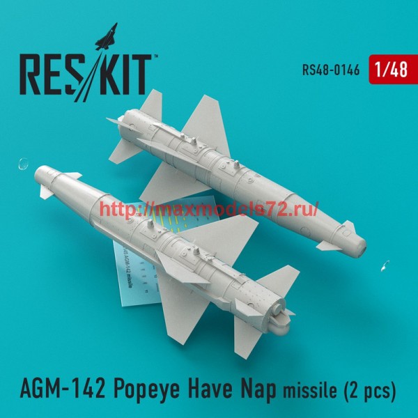 RS48-0146   AGM-142 Popeye Have Nap missile (2 pcs) (F-4, F-15, F-16, F-111) (thumb44885)