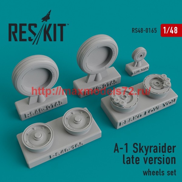 RS48-0165   A-1 Skyraider late version wheels set (thumb44921)
