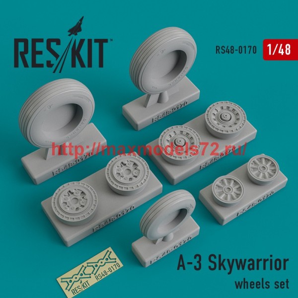 RS48-0170   A-3 Skywarrior wheels set (thumb44931)