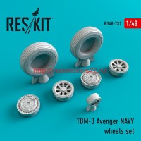 RS48-0231   TBM-3 Avenger NAVY wheels set (thumb45033)