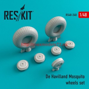 RS48-0240   De Havilland Mosquito wheels set (thumb45035)