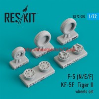 RS72-0005   F-5 (N/E/F), KF-5F  Tiger II wheels set (thumb43947)