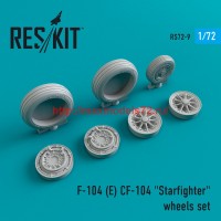 RS72-0009   F-104 (E) CF-104 "Starfighter" wheels set (thumb43955)