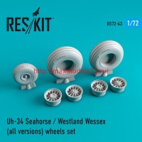 RS72-0043   Uh-34 Seahorse / westland wessex  (all versions) wheels set (thumb44023)