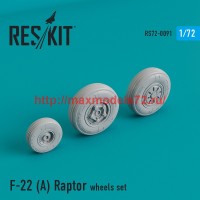 RS72-0091   F-22A Raptor wheels set (attach1 44117)