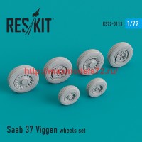 RS72-0113   Saab 37 Viggen wheels set (attach1 44165)