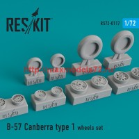 RS72-0117   B-57 Canberra type 1 wheels set (thumb44174)