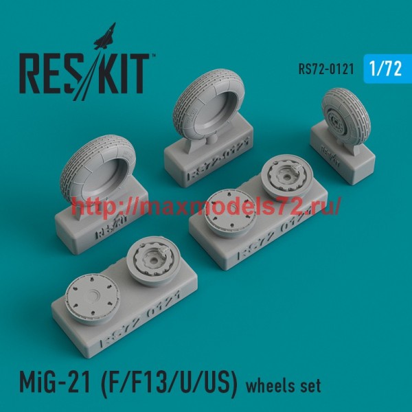 RS72-0121   MiG-21 (F/F13/U/US) wheels set (thumb44182)