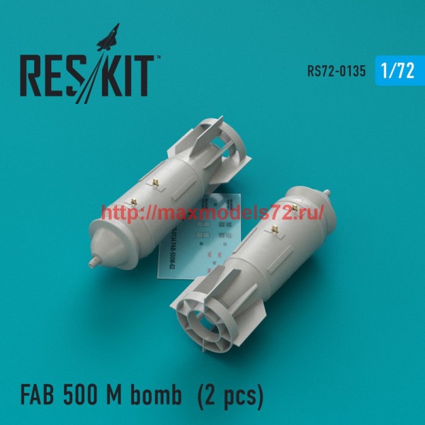 RS72-0135   FAB 500 M bomb (2 pcs) (Su-17, Su-22, Su-24, Su-25, Su-34) (thumb44210)