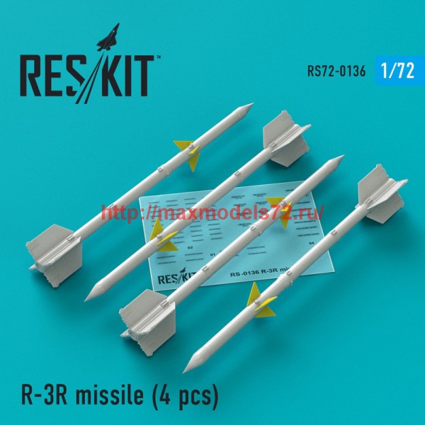RS72-0136   R-3R missile (4 pcs) (MiG-21, MiG-23) (thumb44212)