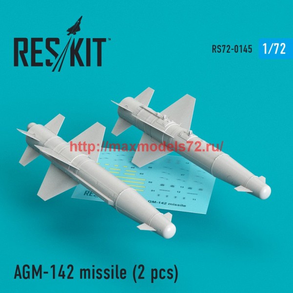 RS72-0145   AGM-142 missile (2 pcs)  (F-4, F-15, F-16, F-111) (thumb44226)