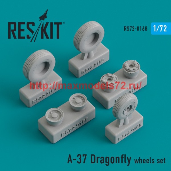 RS72-0168   A-37 Dragonfly wheels set (thumb44272)