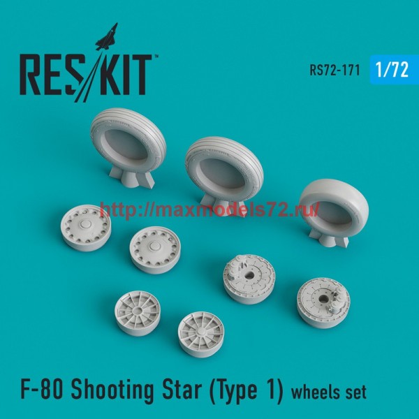 RS72-0171   F-80 Shooting Star (Type 1) wheels set (thumb44278)