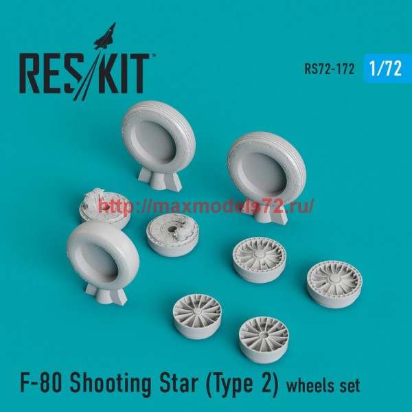 RS72-0172   F-80 Shooting Star (Type 2) wheels set (thumb44280)