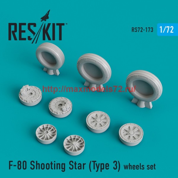 RS72-0173   F-80 Shooting Star (Type 3) wheels set (thumb44282)