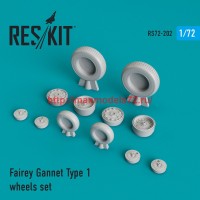 RS72-0202   Fairey Gannet Type 1 wheels set (thumb44332)