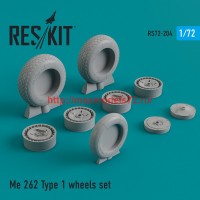 RS72-0204   Me.262 Type 1 wheels set (thumb44336)