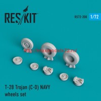 RS72-0208   T-28 Trojan (C-D) NAVY wheels set (thumb44344)