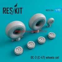 RS72-0214   DC- 3 (C-47) wheels set (thumb44356)