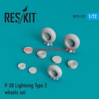 RS72-0221   P-38 Lightning Type 2 wheels set (thumb44370)