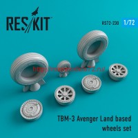 RS72-0230   TBM-3 Avenger Land based wheels set (thumb44382)