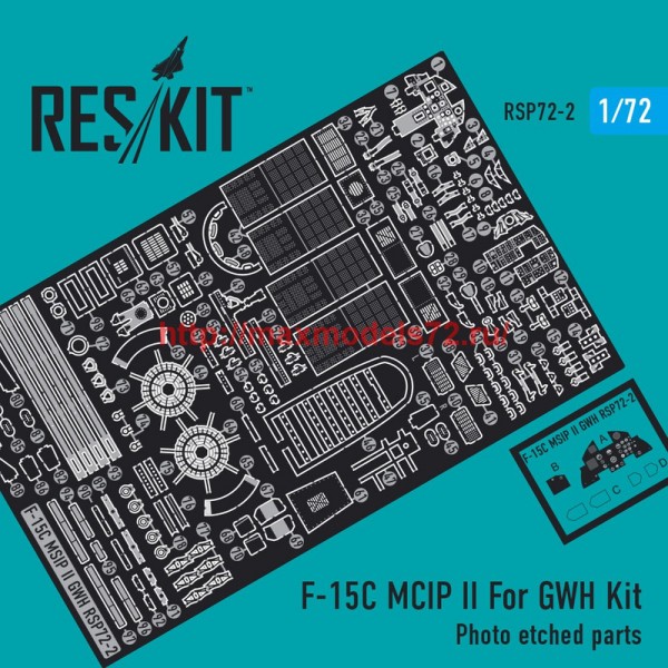 RSP72-002   F-15C MCIP ll For GWH Kit (Photo etched parts 1/72) (thumb43937)