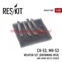 RSU48-0008   CH-53, MH-53 Weapon Set (Browning M50) and Ammo belts feader (attach1 44426)