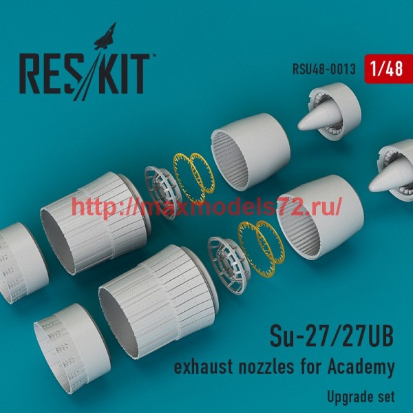 RSU48-0013   Su-27/27UB exhaust nozzles for Academy (thumb44437)