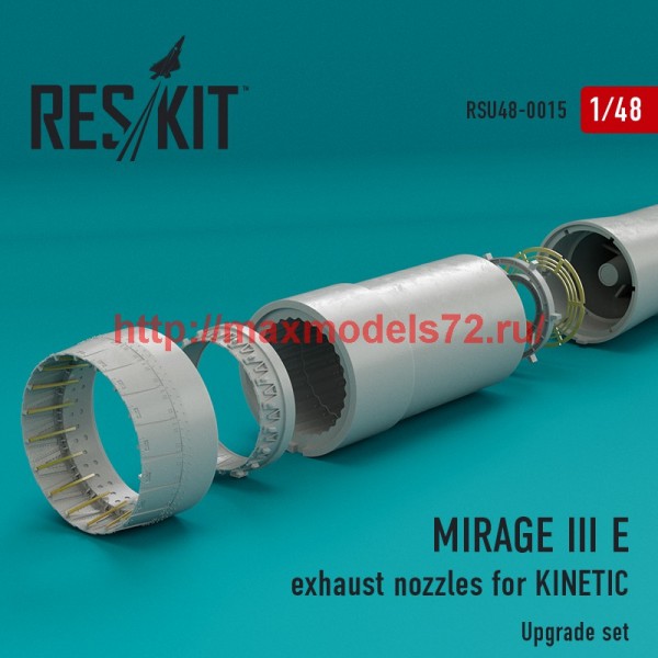 RSU48-0015   MIRAGE III E  exhaust nozzles KINETIC (thumb44441)