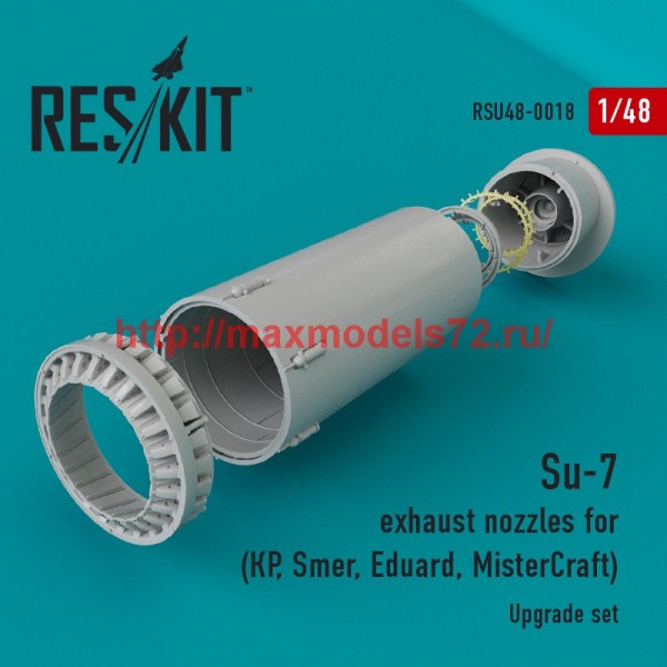 RSU48-0018   Su-7 exhaust nozzles for (КР, Smer, Eduard, MisterCraft) (thumb44447)