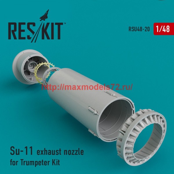 RSU48-0020   Su-11 exhaust nozzle for Trumpeter Kit (thumb44451)