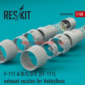 RSU48-0024   F-111 (A/B/C/D/E) (EF-111) exhaust nozzles for HobbyBoss KIT (thumb44459)