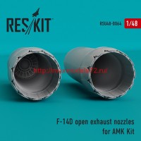 RSU48-0064   F-14D Tomcat open exhaust nozzles for AMK Kit (attach1 44540)